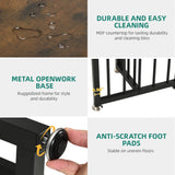 YITAHOME 6-Piece Dining Table Set for 6-8 People, 63 Inch Kitchen Table Set with 4 Chairs and 2 Benches, Farmhouse Rectangular Dining Room Table Set for Kitchen Apartment Saving Space, Rustic Brown YITAHOME