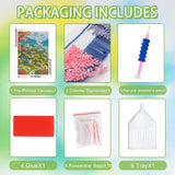 Ycydilirab Landscape Diamond Painting for Adults-5D Diamond Painting,European Town DIY Gem Painting Perfect for Relaxation and Home Wall Decor 12x16inch Ycydilirab