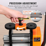 VEVOR Rolling Mill, 3"/76 mm Jewelry Rolling Mill Machine, 1: 2 Gear Ratio, 3-in-1 Multi-Function Rolling Mill, 0.1-7mm Press Thickness for Metal Jewelry Making Sheet Square Wire Semicircle Pattern VEVOR