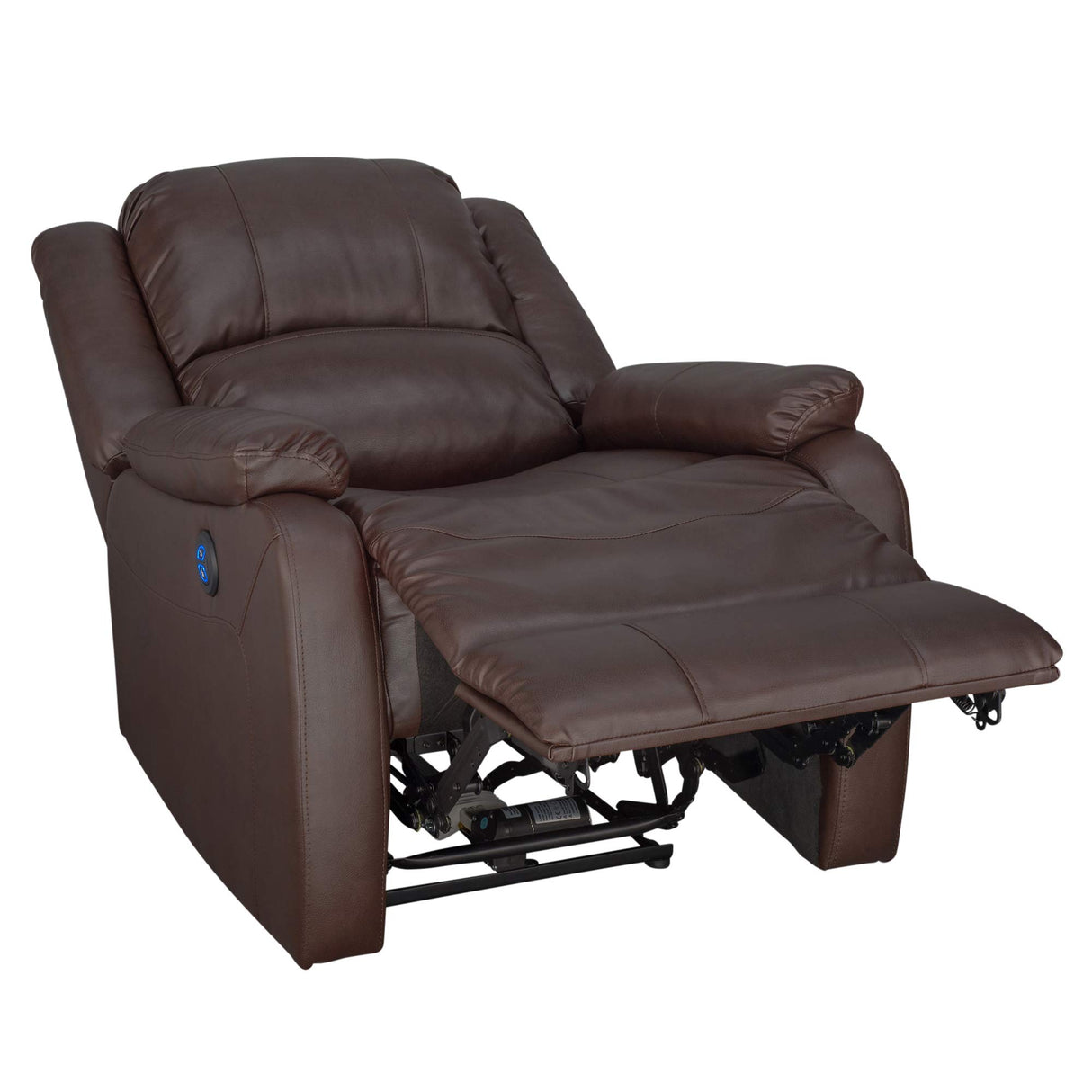 RecPro Charles Collection | 30" Powered Zero Wall Recliner | Wall Hugger Recliner | RV Living Room (Slideout) Chair | Mahogany, 1-Pack RecPro