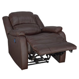 RecPro Charles Collection | 30" Powered Zero Wall Recliner | Wall Hugger Recliner | RV Living Room (Slideout) Chair | Mahogany, 1-Pack RecPro