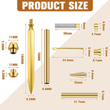 Leriton 6 Set Letter Opener Kit and Pen Kits for Woodturning Project 7mm DIY Envelope Slitter Paper Mail Opener Tool Knives Turning Mens Crafts Holiday Gifts Making Supplies Leriton