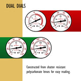 JZWELD Oxygen Acetylene Regulators, CGA540 and CGA510 Inlet Connection Welding Gas Gauges, Oxygen Acetylene Regulator Set for Welding Gas Cutting Torch, PC Handle JZWELD