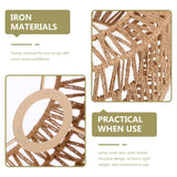 BESTOYARD Rattan Lamp Shade E27 Wicker Woven Pendant Lampshade Chandelier Light Cover Wall Lamp Bulb Cage Guard Rustic Hanging Light Fixture Spider Fitter 30x15cm BESTOYARD