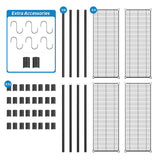 Guan River 4-Shelf Adjustable Metal Shelf Wire Shelving Unit Heavy Duty Storage Rack Display Shelf for Office,Kitchen,Bedroom,Bathroom,Laundry,Pantry Basement,Garage(Black,48" L x 18" W x 62" H) Guan River