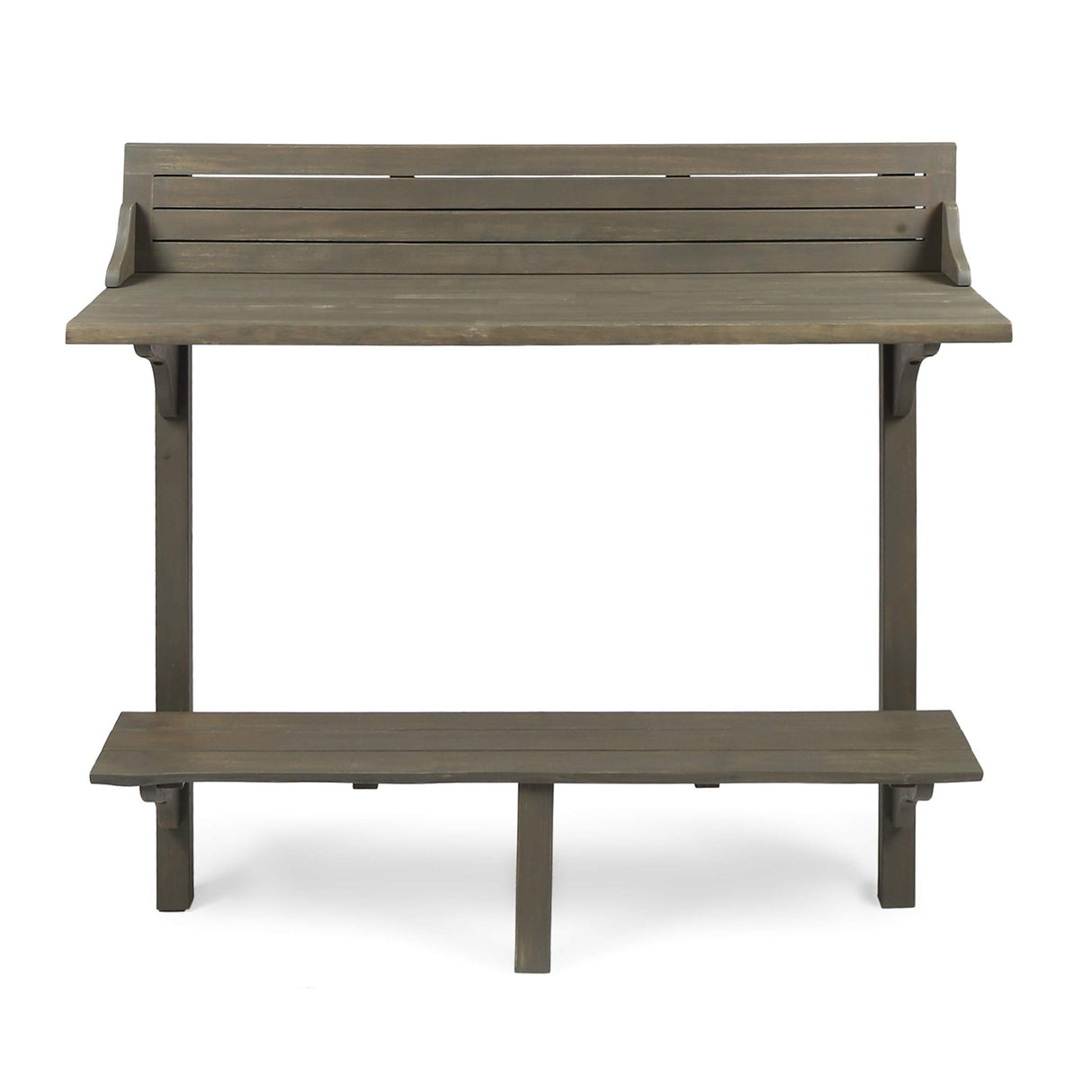 Christopher Knight Home Caribbean Outdoor Acacia Wood Balcony Bar Table, Grey Finish Christopher Knight Home