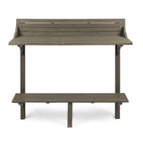 Christopher Knight Home Caribbean Outdoor Acacia Wood Balcony Bar Table, Grey Finish Christopher Knight Home