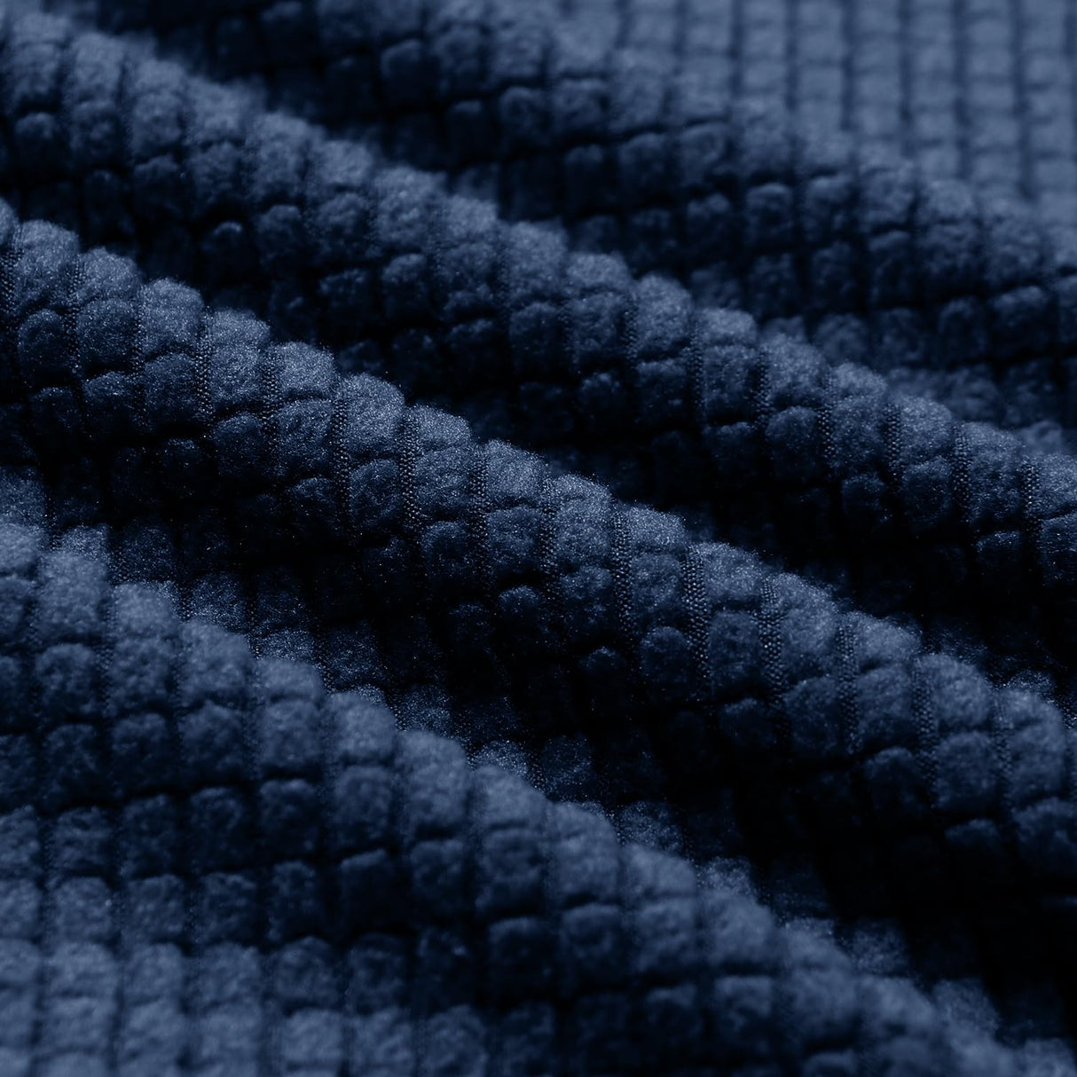 SFYZHMME Jacquard Swivel Barrel Chair Cover, Soft Polar Fleece Swivel Accent Chair Slipcover,Modern Barrel Chair Slipcover for Round Club Armchair (Navy) SFYZHMME