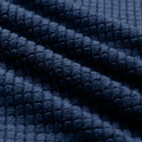 SFYZHMME Jacquard Swivel Barrel Chair Cover, Soft Polar Fleece Swivel Accent Chair Slipcover,Modern Barrel Chair Slipcover for Round Club Armchair (Navy) SFYZHMME