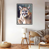 Diamond Art Painting Wildlife Animal Lion Big Cat Kit for Adults Full Round Drill Diamond Art Painting by Number Kits Gem Art Wall Home Decor(11.8 x15.8inch) WoodArtSupply