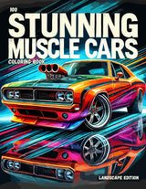 Stunning Muscle Cars Coloring Book: 100 Classic old school Perfect for All Ages (The Stunning Series coloring books) WoodArtSupply