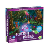Peaceable Kingdom Twilight Fairies Puzzle – 100-Pc. Seek & Find Glow Puzzle for Kids Ages 6 & Up – Included Blacklight Reveals Hidden Items – Great for Home or Classrooms Peaceable Kingdom