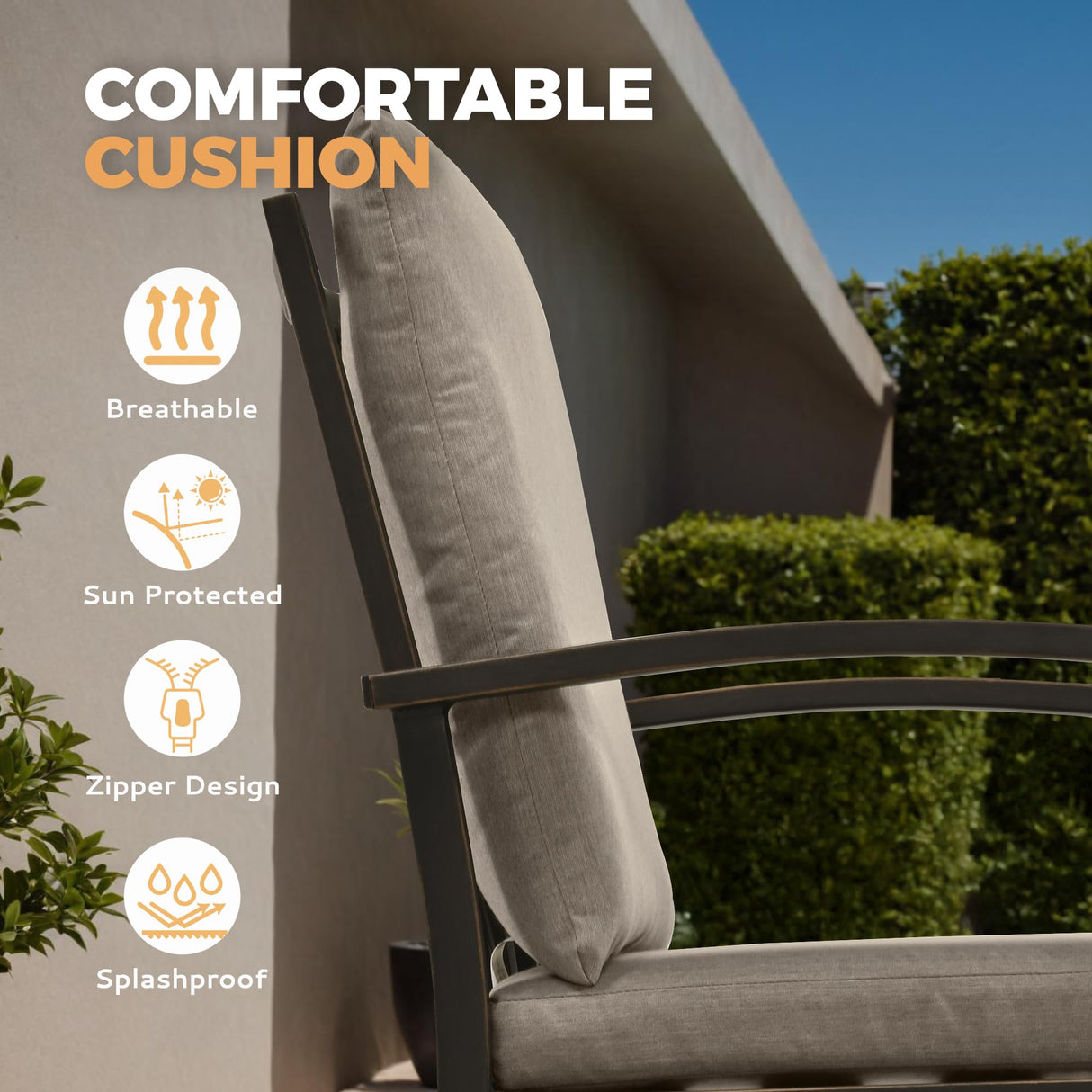 HAPPATIO Aluminum 9 Piece Patio Dining Set - Aluminum Outdoor Dining Set for 8, Patio Dining Table and Chairs Set, Patio Furniture with Table and Chairs (Black) HAPPATIO