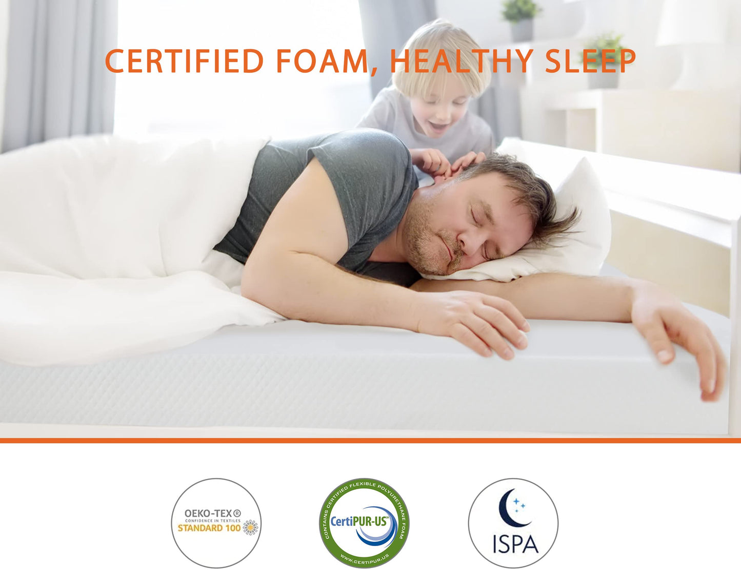 Queen Mattresses, 5/6/8/10/12 Inch Medium Firm Queen Mattress Memory Foam Mattress for Cool Sleep & Pressure Relief, Certipur-Us Certified Queen Size Mattresses, Bed in a Box, (Queen, 8 Inch)