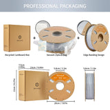 ERYONE Marble PLA Filament 3D Printer Filament 1.75mm +/- 0.03mm Fits for Most FDM 3D Printers, 1KG Cardboard Spool(2.2LBS), Marble ERYONE