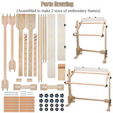 Needlework Table and Adjustable Embroidery Stand, Cross Stitch Hoop Stand, Beech Wood Tapestry Cross Stitch Embroidery Frame Holder(54.5x41.6 cm (21.5" x 16.3")) and(112.5x41.6 cm (44.3" x 16.3")) guofa