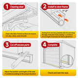 Jin&Bao Garage Door Bottom Weather Stripping Rubber Seal with T-Ends 5/16" - Protect Your Garage from Weather, Insects, and Dust with Premium Garage Door Draft Stopper（20FT） Jin&Bao