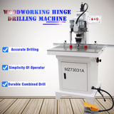 WYDDDARY Hinge Drilling and Boring Machine Hinge Boring Drill Press Machine Precision Woodworking Drilling for Cabinet and Furniture Single Head(48-6) 110V 1500W 2880RPM 0-50mm Depth WYDDDARY