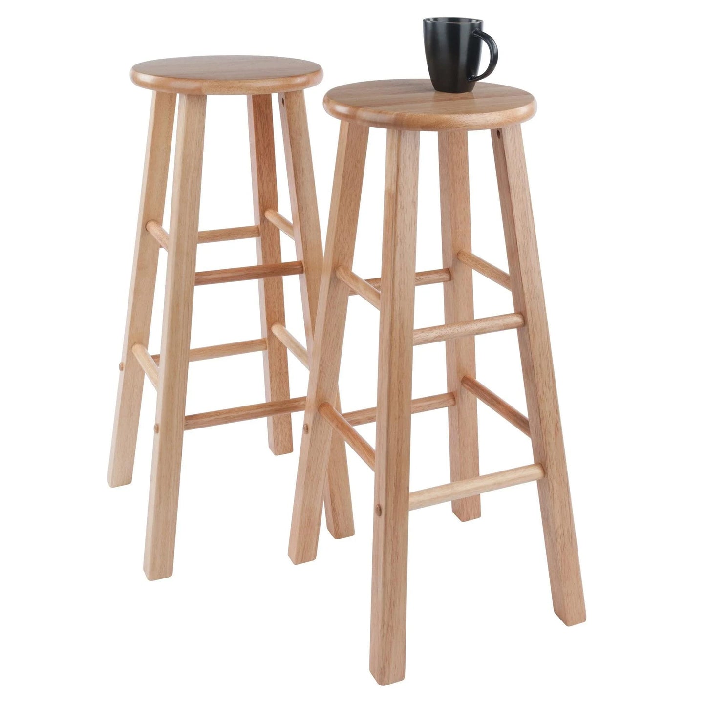 Winsome Wood Element Bar Stools, 2-Pc Set, Natural, 29 - WoodArtSupply