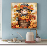 mjcakrn Fall Diamond Painting Kit for Adults, 5D Full Drill Diamond Art Painting, DIY Autumn Diamond Art Kits for Adults for Home Wall Decor 14 x 14 inches mjcakrn