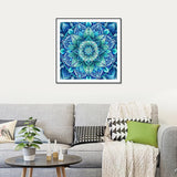 SJUTOUCI Mandala Diamond Art Kits for Adults, Diamond Painting Kits for Beginners, 5D Round Diamond Dots Gem Craft Art for Home Wall Decor 12x12 inch SJUTOUCI