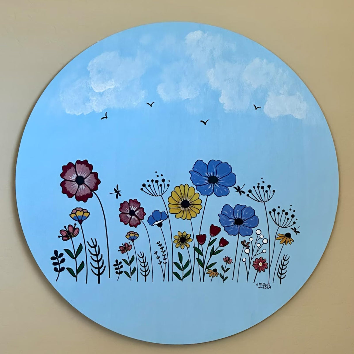 Flower Stencils for Painting Wildflower Stencils Reusable Floral Stencil for Crafts Wall Canvas Fabrics Furniture Card SUNVERSE