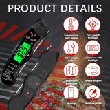 Meat Thermometer Digital,IP67 Waterproof Cooking Thermometer with Backlight, Calibration & Hold Function，Food Thermometer for Cooking,Outdoor Grilling,Candy Making Giftsfaloy