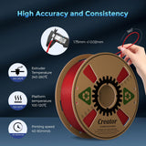 Creator ASA Filament 1.75mm 3D Printer Filament 1KG, UV & Heat & Weather Resistant ASA 3D Printing Filament, Perfect for Printing Outdoor Functional Parts, Dimensional Accuracy +/-0.02mm (Traffic Red) Creator