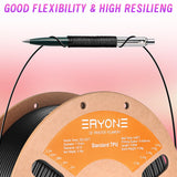 ERYONE TPU Filament 1.75mm +/-0.03mm Flexible TPU Roll, 95A Soft 3D Printer Filament 0.5kg Spool(1.1 lbs), Black ERYONE