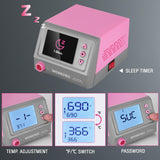 WORKPRO Soldering Station, 60W Soldering Iron Kit Digital Display, 5 Extra Iron Tips, Precision Temperature Control Solder Station for Electronic Repair, DIY Enthusiasts - Pink Ribbon WORKPRO