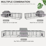 MEDEHOO Large Chicken Coop Run Extension-Durable Chicken Enclosure for Chicks, Ducks, Rabbits(20.73 Ft²) MEDEHOO