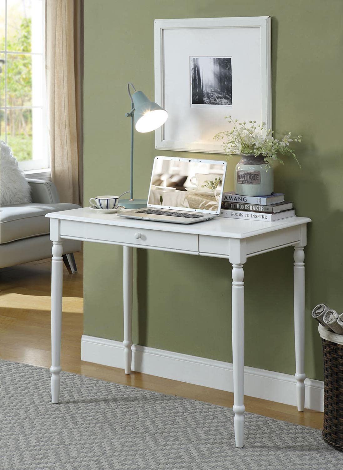Convenience Concepts French Country Desk, White Convenience Concepts