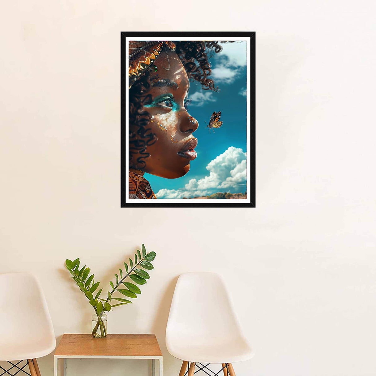 SKRYUIE 5D Africa Diamond Painting Kits - DIY Diamond Art Kits for Adults African Americans, Full Round Drill - Crystal Cross Stitch - Adults Craft for Wall & Office Decor - 12x16 Inch c2 SKRYUIE