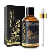 MAYJAM 100ML/3.38FL.OZ Fresh Linen Fragrance Oils with Glass Dropper, Essential Oils for Diffusers for Home, Long Lasting Scented Oils for Diffusers Soap Candle Making MAYJAM
