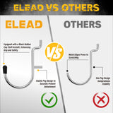 ELEAD 297 Piece Pegboard Hooks Kit, Peg Board Organizer Accessories with Bins for Organizing Various Tools, Fit 1/8 or 1/4 inch Pegboard for Hanging Storage, Garage Kitchen Bathroom Craft Room ELEAD