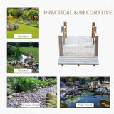 Wooden Garden Bridge Arc Footbridge 5ft Generic