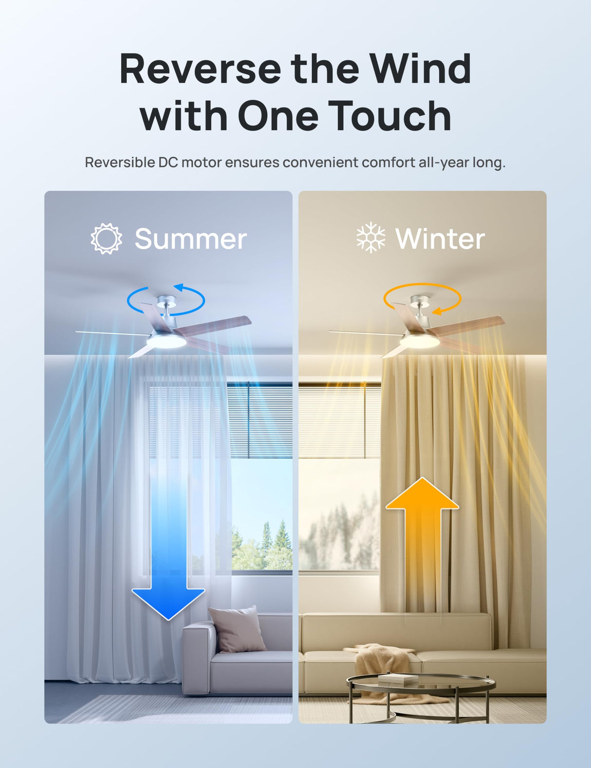 Dreo Ceiling Fans with Lights and Remote, 52 Inch, 6 Speeds, 5 Color Tones Dimmable LED, Quiet Reversible DC Motor, 8H Timer, Silver Ceiling Fan for Bedroom, Living Room, Easy to Install Dreo