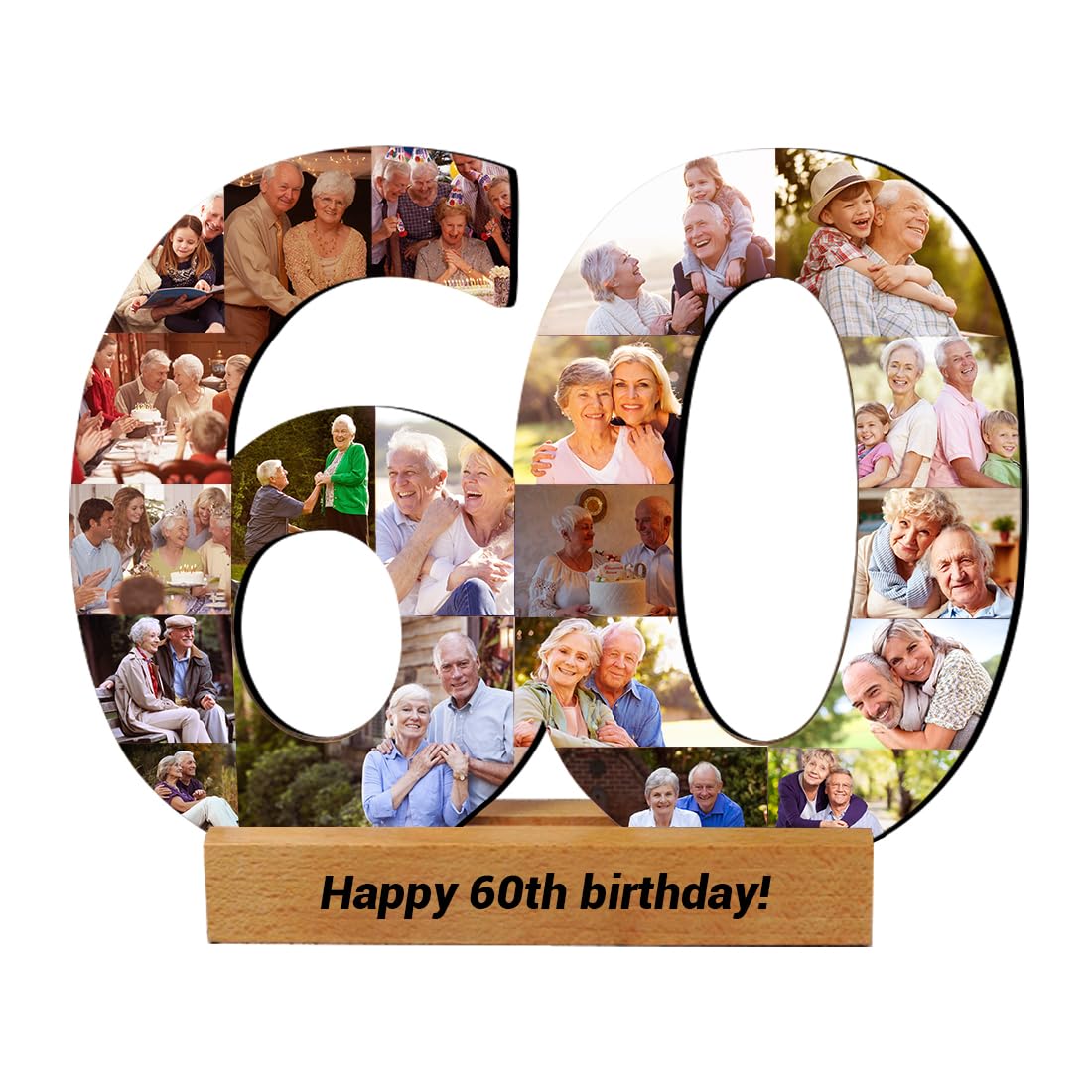 Personalized 50th 60th 70th 80th Numbered Photo Collage Gift,Custom Any Number, Personalized 50th Birthday Photo Collage Gift, 50th Birthday Party CDON
