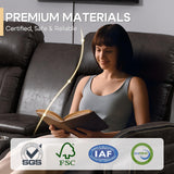 Zero Gravity Power Reclining Loveseat Sofa with Adjustable Headrests, Power Loveseat Recliner with Console, Electric 2-Seater Recliner Couch for Living Room (Foil Fabric, Charcoal Grey) CALIVIA