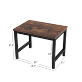 JOIN IRON Printer Stand, Desktop Stand for Printer, Storage Shelf, Book Shelf and File Shelf for Home Office (BRN) JOIN IRON