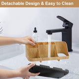 Detachable 7-Slot Wood Bathroom Organizer for Kids' Toothbrushes and Toiletries by GFWARE GFWARE