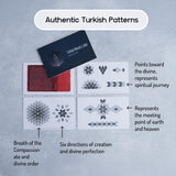 KRAFTSTORIES Turkish Mosaic Lamp Kit DIY Glass Decorative Table Bedside Night Light Tabletop for Living Room Bedroom | Make Your Own Lamp | Antique Bronze Base (Blue) KRAFTSTORIES