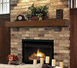 Pearl Mantels 412-60-70 Shenandoah Pine 60-Inch Fireplace Mantel Shelf, Rustic Cherry Pearl Mantels