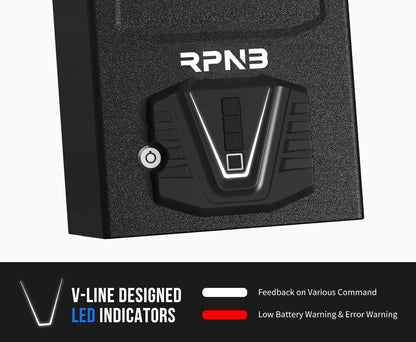 RPNB Gun Security Safe, Quick-Access Firearm Safety Device with Biometric Fingerprint & Digital Key Pad