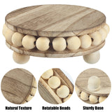 yunmanqiji 2 Pack Wood Riser, Risers for Decor，Pedestal Stand，Display Stand apply to Home Decor，Farmhouse Decor，Tiered Tray Decor(Brown, 4 Inches)… yunmanqiji