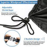 Rilime Patio Furniture Set Cover Round, Waterproof Round Patio Table Cover Outdoor Furniture Covers for Patio Furniture(73" D x 43" H) Rilime