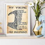 UPABLUNSO My Viking Diamond Painting Kits for Adults, Round Full Drill Diamond Painting Kits, 5D DIY Diamond Art Painting Kits for Home Wall Decor 12x16 inch UPABLUNSO