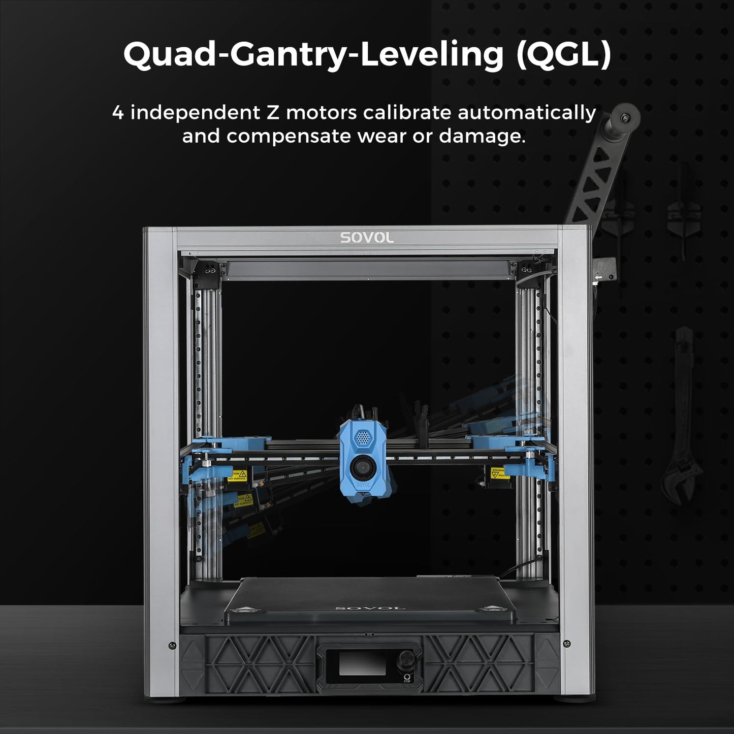 Sovol SV08 Core-XY 3D Printer Voron 2.4 Open Source, 700mm/s High Speed 3D Printers with 300℃ Clog-Free Hotend & Camera, Auto Leveling with 4 Independent Z Motors, Large Print Size 13.8x13.8x - WoodArtSupply