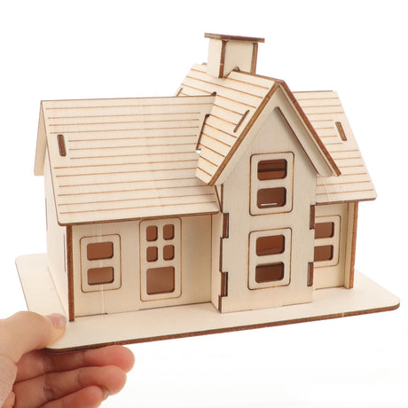 Uonlytech 1 Set diorama puzzles for adults adult puzzle wooden jigsaw puzzles wooden puzzle for adults wooden house model assembly house puzzle funny puzzles model house manual log cabin 3D Uonlytech