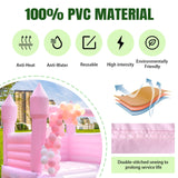 13FT Pink Bounce House for Kids Adults,100% PVC Commercial Grade Bounce House with 750W Blower Large Inflatable Bounce House for Birthday Party,Wedding,Gender Reveal and Backyard Decor 13x11.5x10FT awesmflate